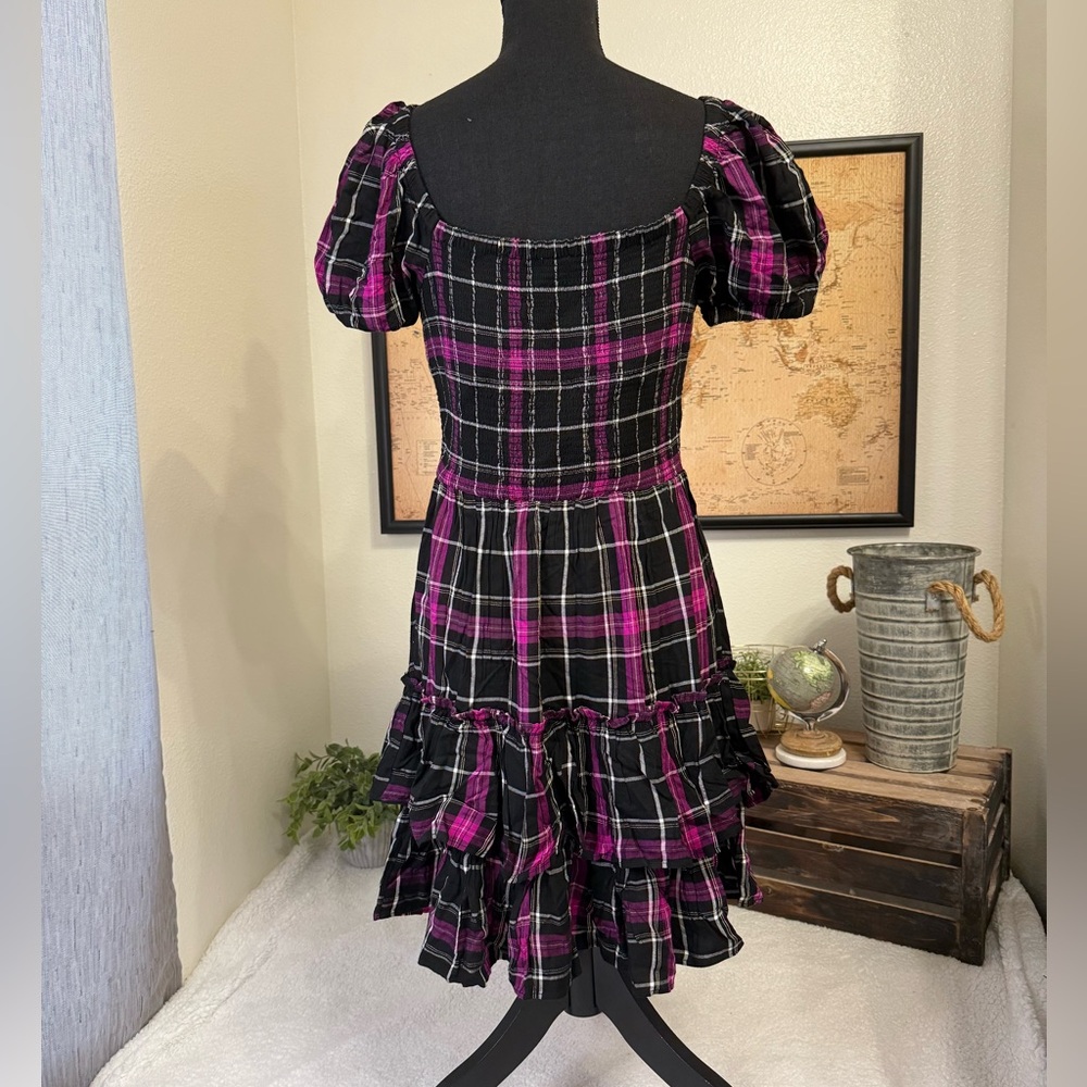 Bar III plaid mini dress - Picture 4 of 8